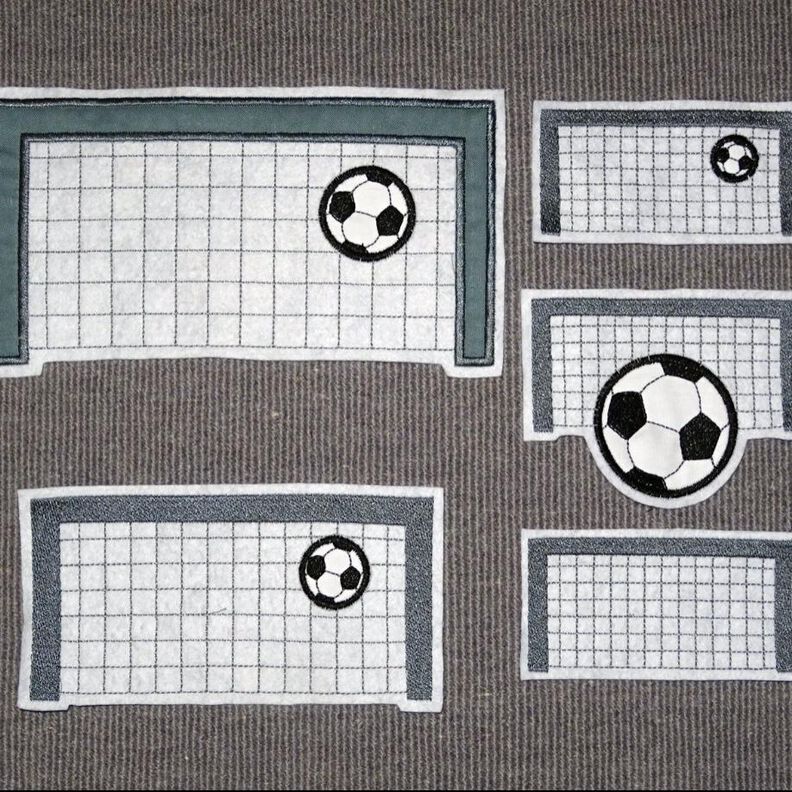 Fußball Tor Stickdatei image number 1
