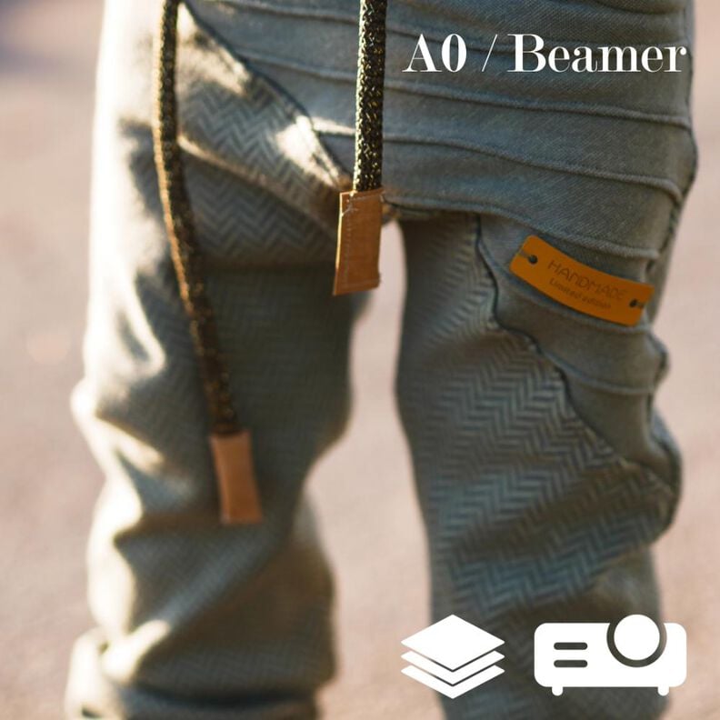 BEAMER + A0 lovely legs Hose Leggings Biesen Rüschen 50-140 image number 1