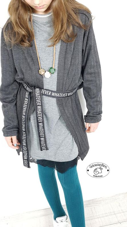 Sweatjacke mit Gürtel "Jannicke", Gr. 110 – 152 image number 1