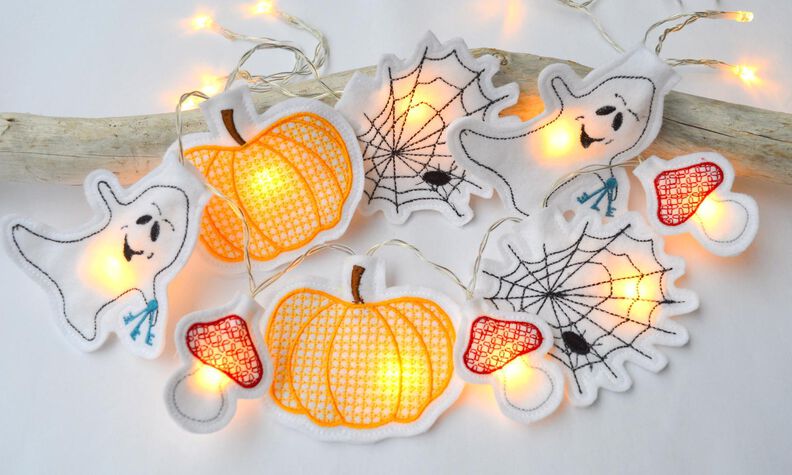 ITH Stickdatei Lichterkette Cover Halloween image number 6