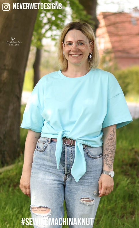 oversized Shirt mit Knoten Knut / PDF Schnittmuster  image number 6