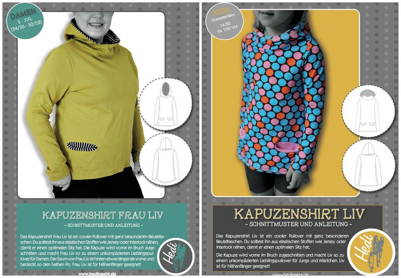 Set: eBooks Kapuzenshirt Frau Liv und Liv  image number 1