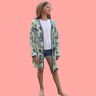 Sommer Kimono Bluse Jacke Cover-Up FLORES Kids ♥ Gr. 92-164 thumbnail number 6