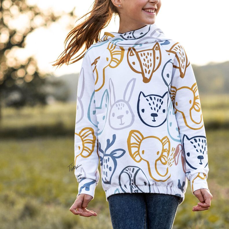 (Kombi ) CL*OVER 'hooded' Sweater Kids & Teens image number 3