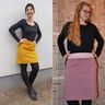 Damen Rock mit Taschen Sweatrock A-Linie GUNA ♥ Gr. XS-XXL thumbnail number 4