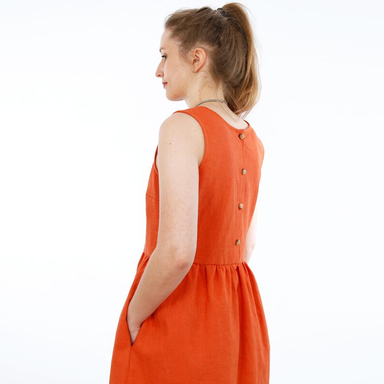 FRAU ADELE - Trägerkleid mit Knopfleiste im Rücken XS-XXL image number 9