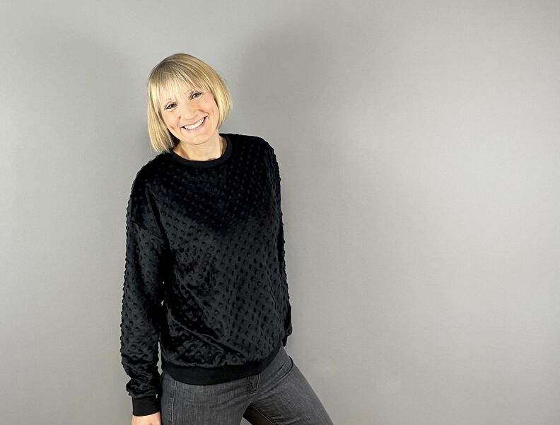 Sweater Lenna | Sweatshirt mit Bündchen oder Saum image number 5