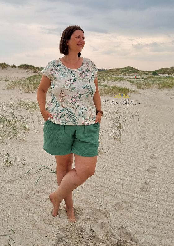 Heinz - knackige Damen-Shorts mit High-Waist-Bund image number 7