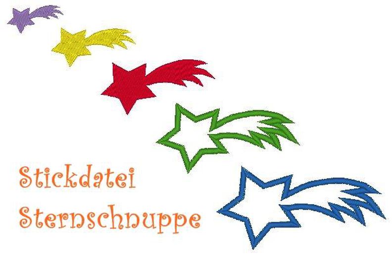 Stickdatei Sternschnuppe image number 1