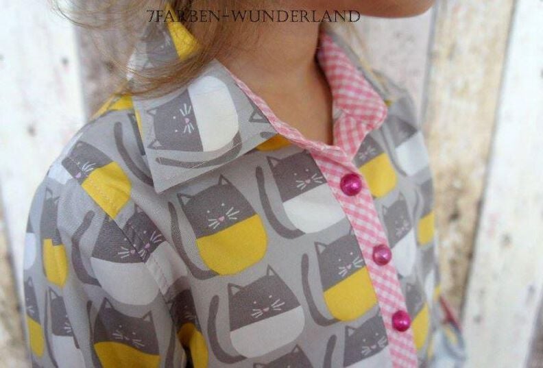 Ebook/Nähanleitung Hemdblus Bluse CALLA Kinder Gr. 80-164 image number 3