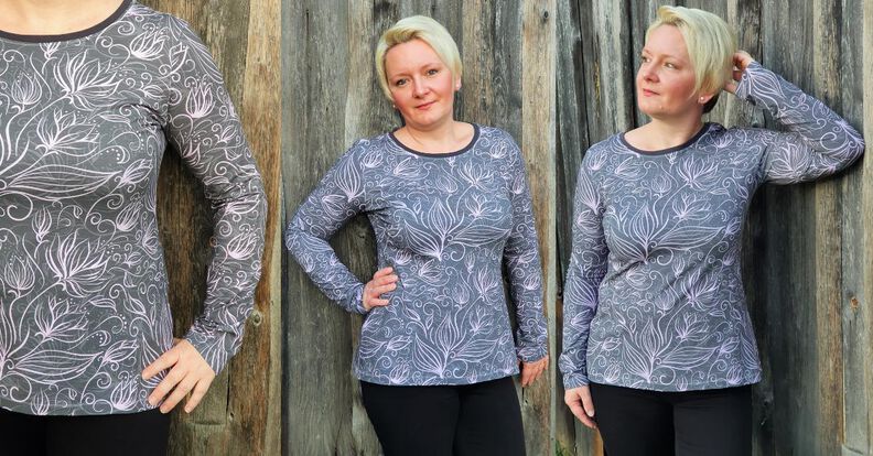 Lucia Basic Longsleeve: d. Serie: "ohne Gedöns": ebook 34-54 image number 8