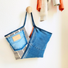 Shopper Tasche aus Jeans nähen mit Innenfutter thumbnail number 6