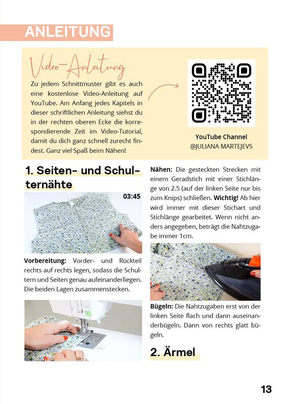 Schnittmuster nach Maß für ein Sommerkleid mit Raffung image number 10