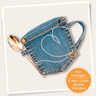 Tassen Untersetzer, schnelles Jeans Upcycling Geschenk nähen thumbnail number 8