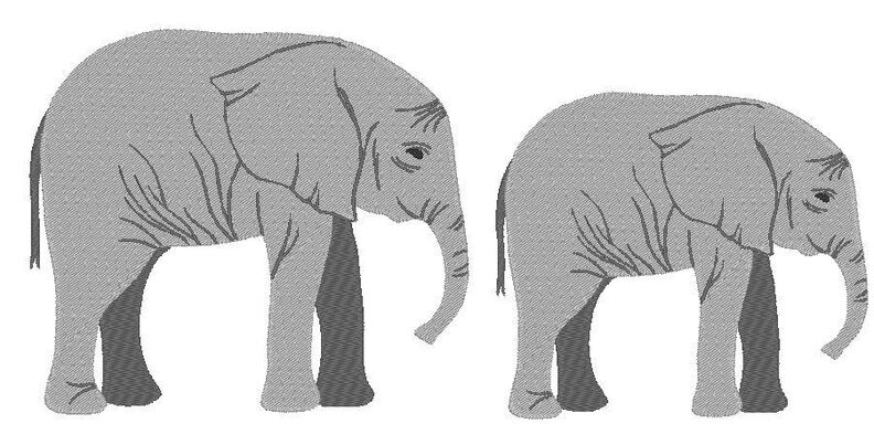 Elefant real inkl. Kissen ITH Stickdatei Maus image number 4