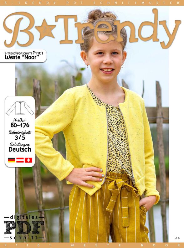 Weste NOOR N&auml;hanleitung + Schnitt image number 2
