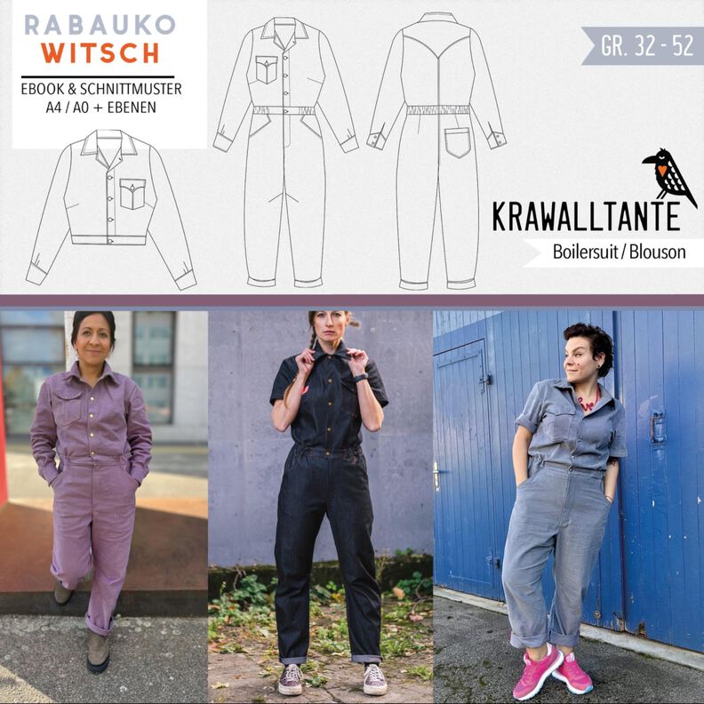 Krawalltante Boilersuit Blouson Gr. 32-52 image number 1