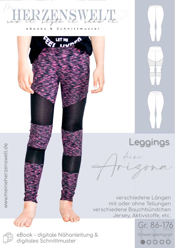Leggings Kinder – Schnittmuster Gr. 86-176 - Arizona #117 image number 3