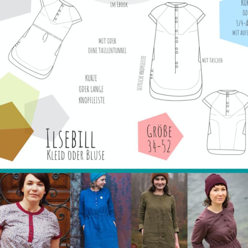 Ilsebill Kleid und Bluse Gr. 34-52 image number 1