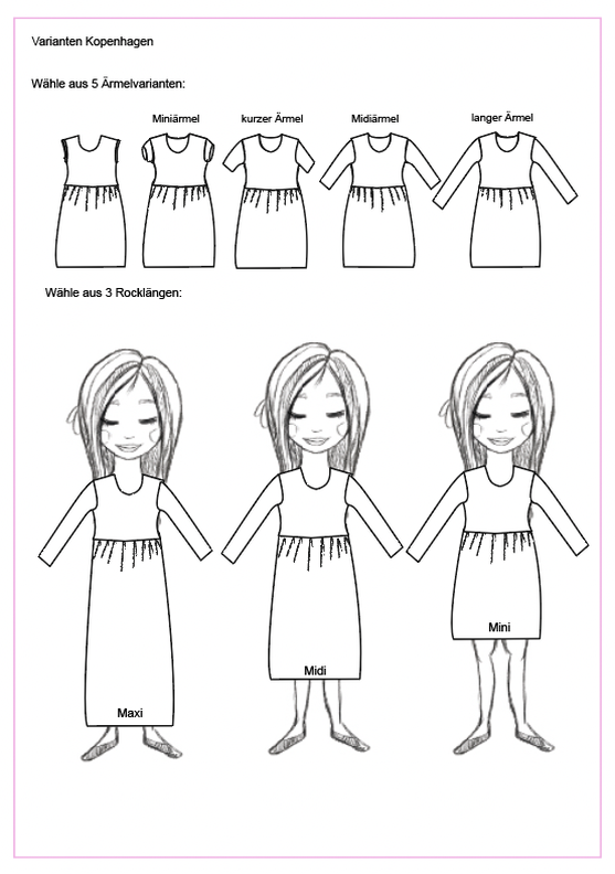E-Book Kleid „Kopenhagen" Gr. 34-60 *A4 und A0 Datei* image number 3