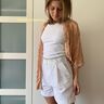 Kurze High Waist Stoffhose   thumbnail number 7