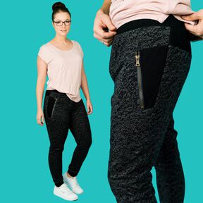 Jogginghose schmal Taschen & Teilung TEPAT Damen♥ Gr. XS-XXL