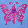 Stickdatei Schmetterling Linie Schnörkel Blumen Silhouette thumbnail number 3