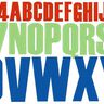 3cm 5cm 7cm Buchstaben schmal + Zahlen Stickdatei Alphabet  thumbnail number 4