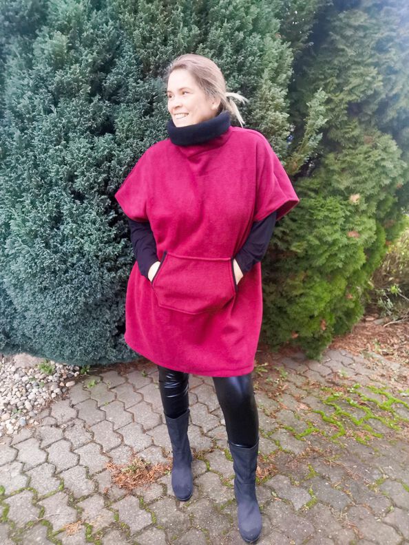 Poncho Pullunder (XXS-3XL) SANCHO Schnittmuster image number 4