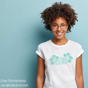 Plotterdatei - Aloha Blüten - SVG, DXF, PNG