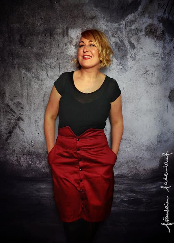 *Ladies tight Skirt* High Waist Rock Gr. 32 - 56 image number 2
