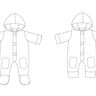 DORIAN Baby Overall Babyanzug mit  Füßchen und Armumschlägen thumbnail number 4