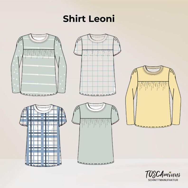 Schnittmuster Kinder Shirt Leoni "minni" Gr. 80-140 image number 6