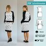 Jerseykleid Raglankleid, Schnitt mit Ebenen, A4, A0+, Beamer thumbnail number 1