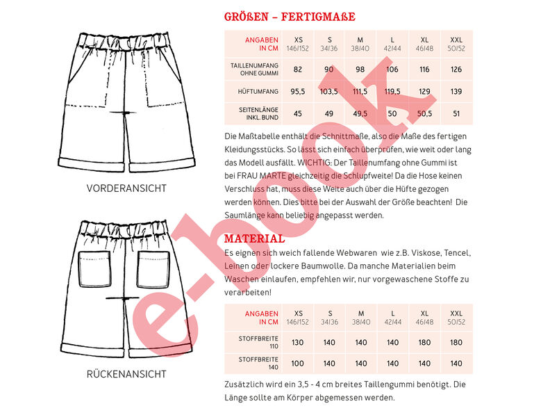 FRAU MARTE - Shorts mit Saumaufschlag XS-XXL image number 2