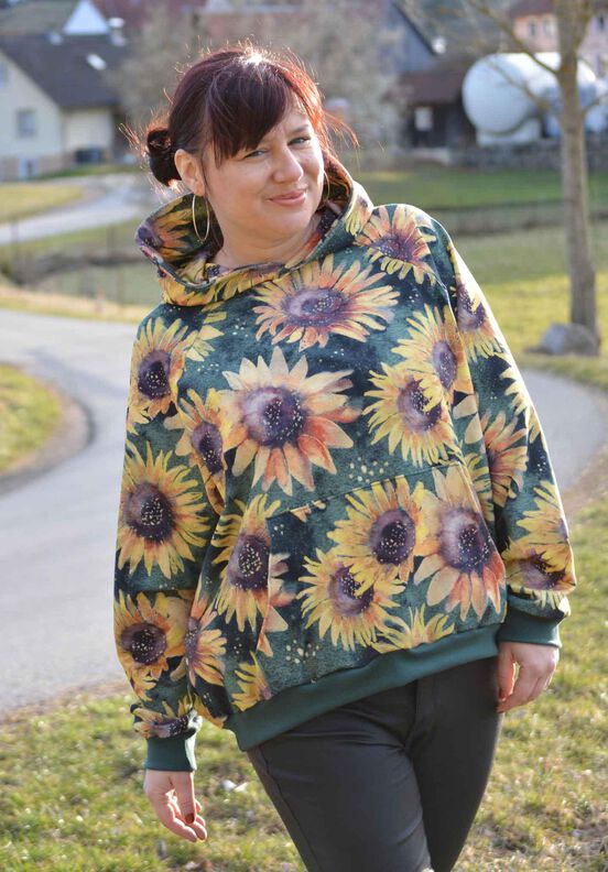 Oversize Raglan Hoodie AVELA (XXS-5XL) Schnittmuster image number 5