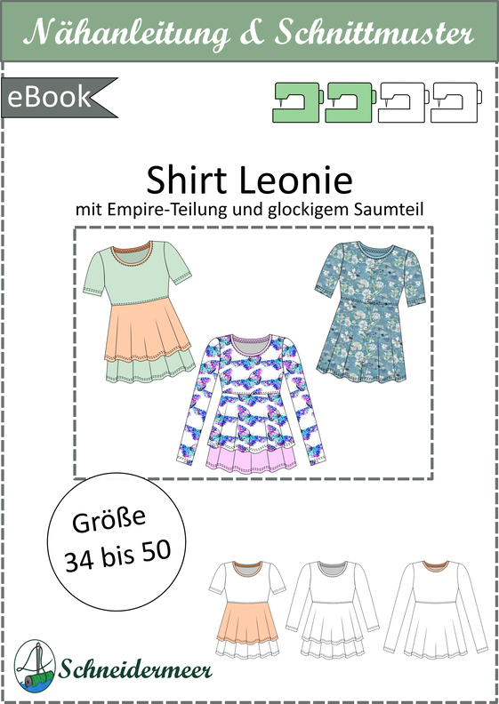 Leonie Stufenshirt mit Empire-Teilung BU 80-116, A4+A0 image number 6