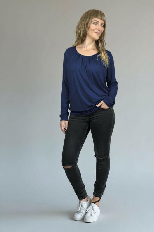 Oberteil  mit Falten, Schnitt mit Ebenen, A4, A0+, Beamer image number 10