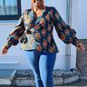 Wickelbluse PIMENTA (34-56) Bluse mit Schleife Schnittmuster thumbnail number 4