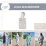 Long Beachhoodie XS-XXXL, Musselin, Sweat, Frottee, A0 + A4 thumbnail number 1