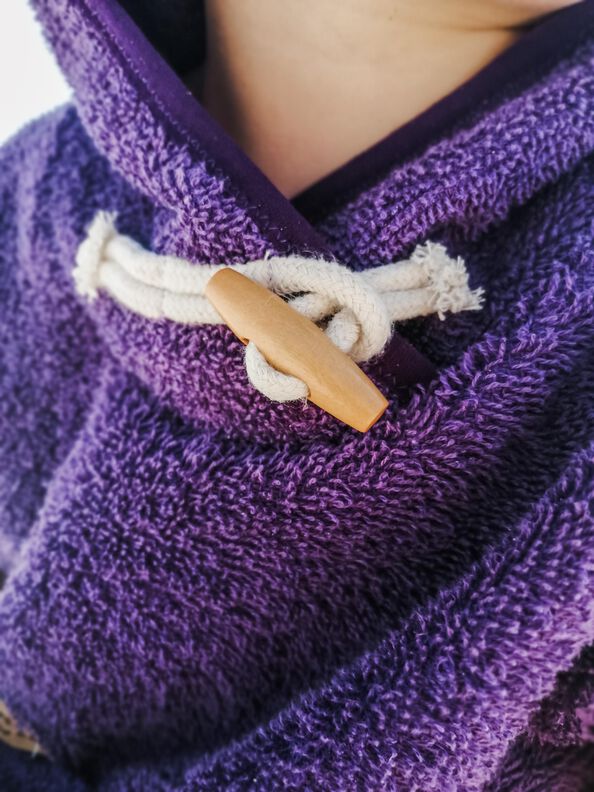Long Beachhoodie Gr. 62-164, Badeponcho, Frottee, Musselin image number 3