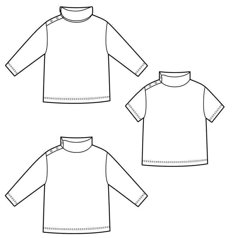 Baby Shirt Rollkragen Pullover PERGI ♥ Gr. 56-104 image number 8
