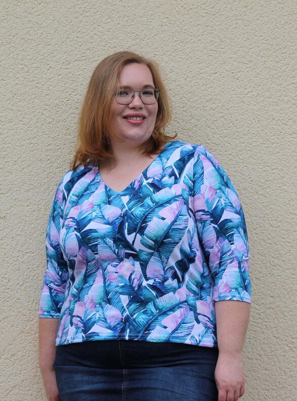 Basic Kleid, Shirt (46-60) VITORIA Damen Schnittmuster image number 3