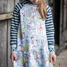 *Girls Raglan Dress* Hoodiekleid Tunika Ballonärmel  thumbnail number 2