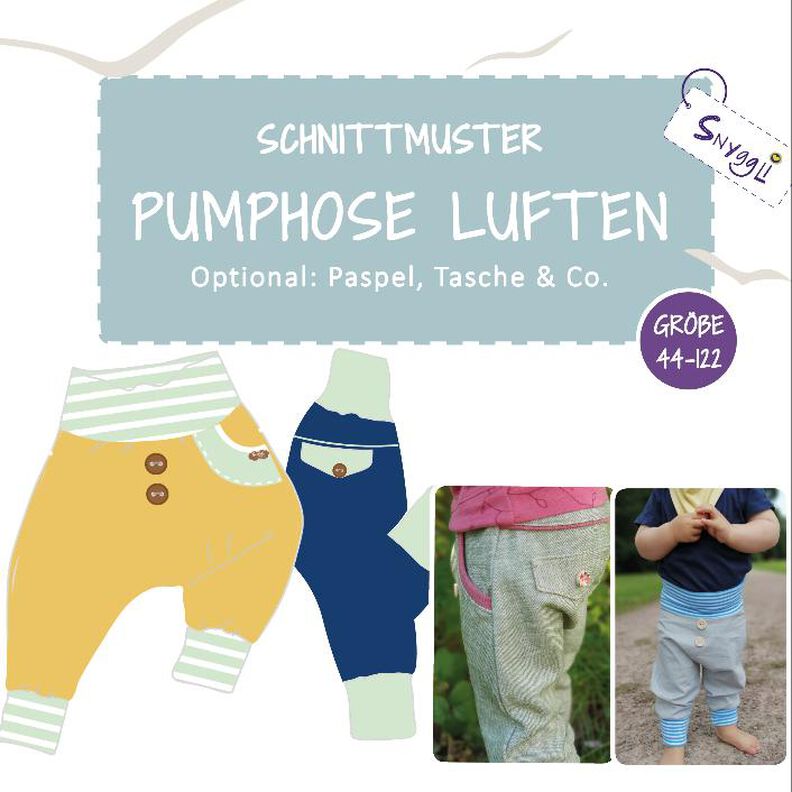 Pumphose Luften Gr. 44-122, Taschen, Paspel, Paperbag  image number 1