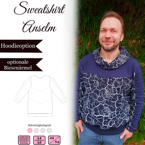 Herren Sweatshirt "Anselm" Ebook und Nähanleitung