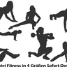 Stickdatei Fitness Girl Sport Silhouette  thumbnail number 3