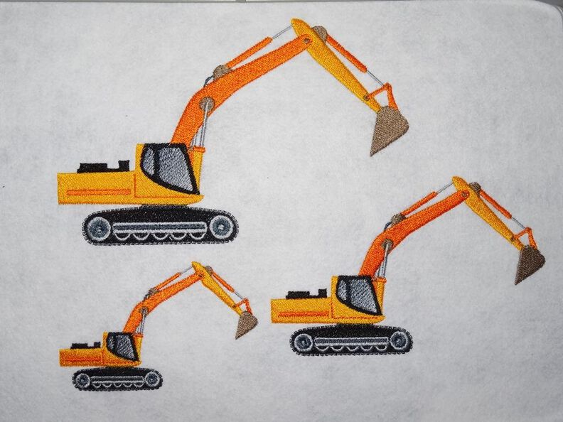 Bagger Stickdatei image number 4