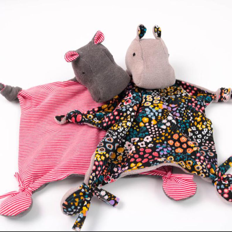  “Hippo HELGA” Schmusetuch / Schnuffeltuch Schnittmuster image number 1