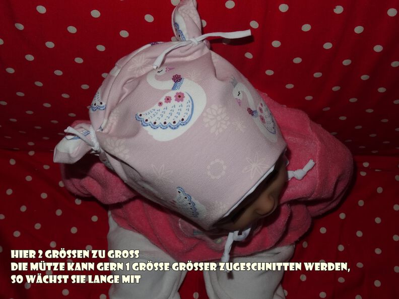 Baby Mütze mit Halstuch 34- 58 nähen image number 7